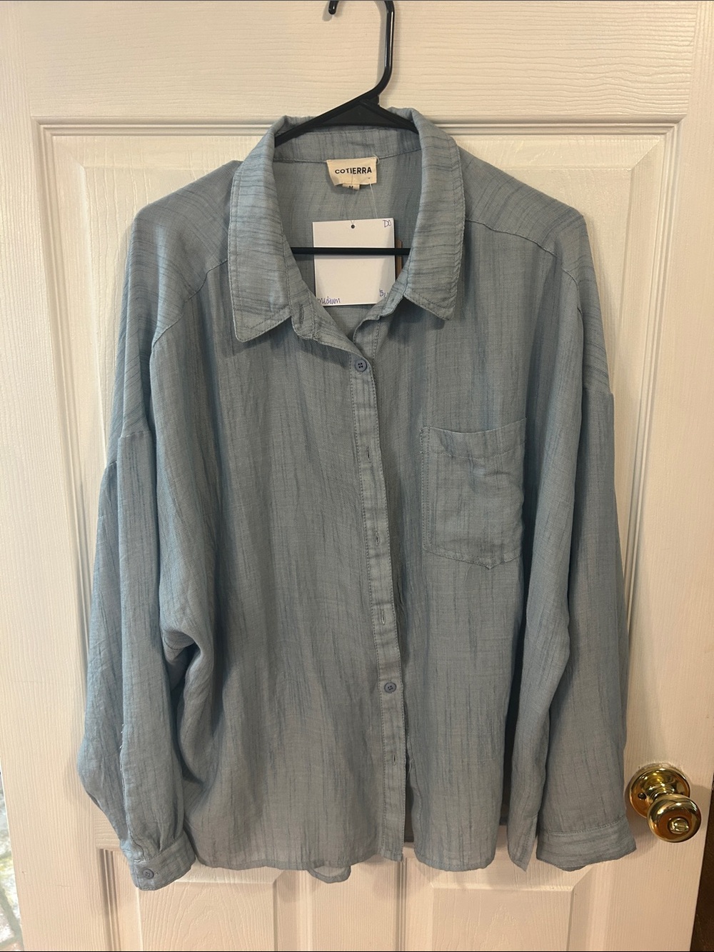 Light Blue Button-Up Shirt - Picture 5 of 7